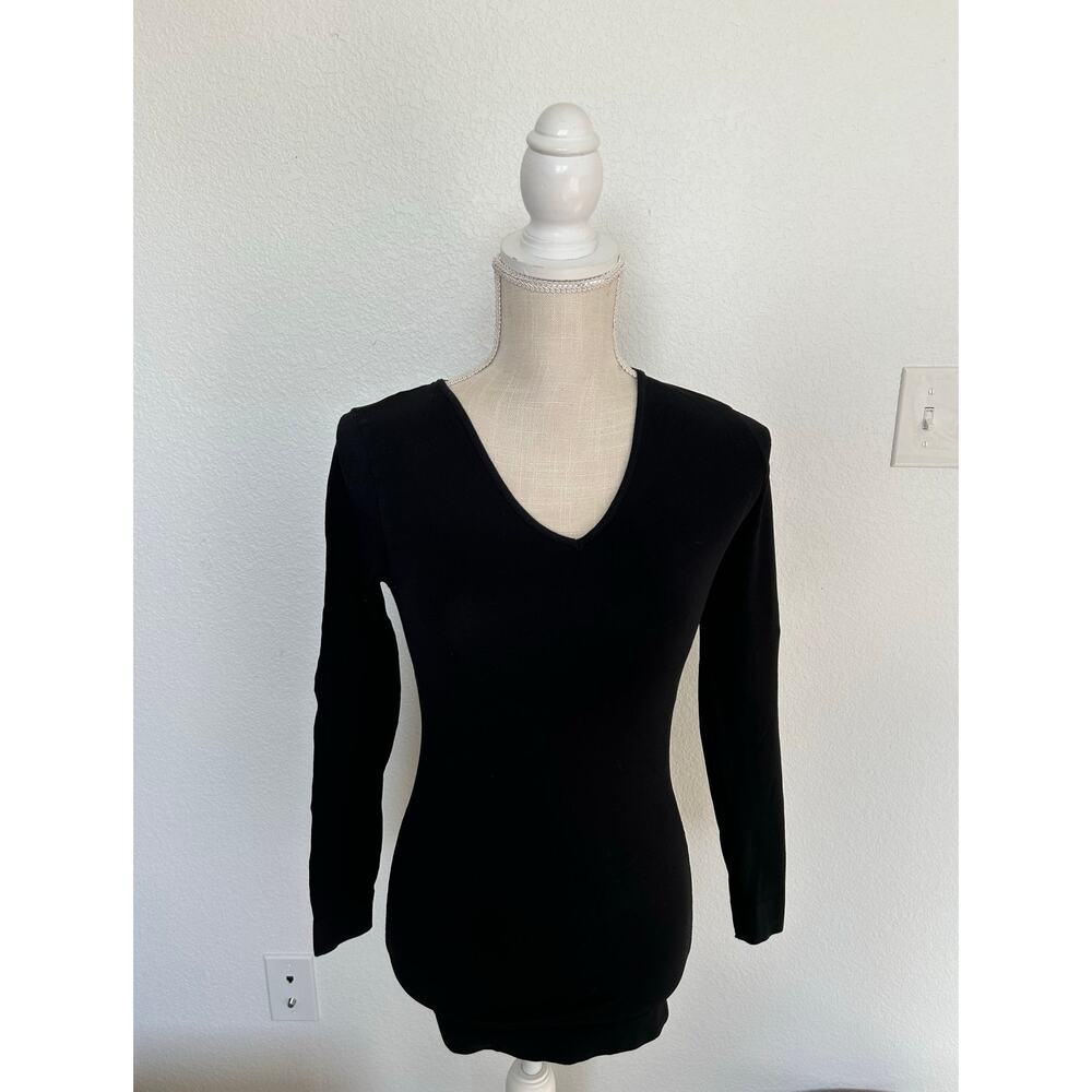 Nux Black Stretch Athletic Long Sleeve Shirt - M